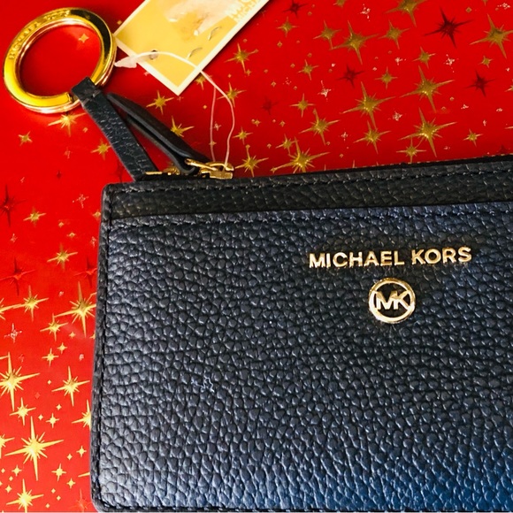 Michael Kors Jet Set Charm, Small Slim Line Card Case Key Chain, Leather, NWT - Picture 3 of 13
